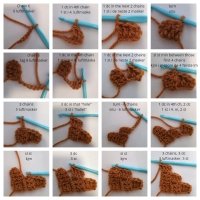 C2C crochet - C2C hekling - tutorial
